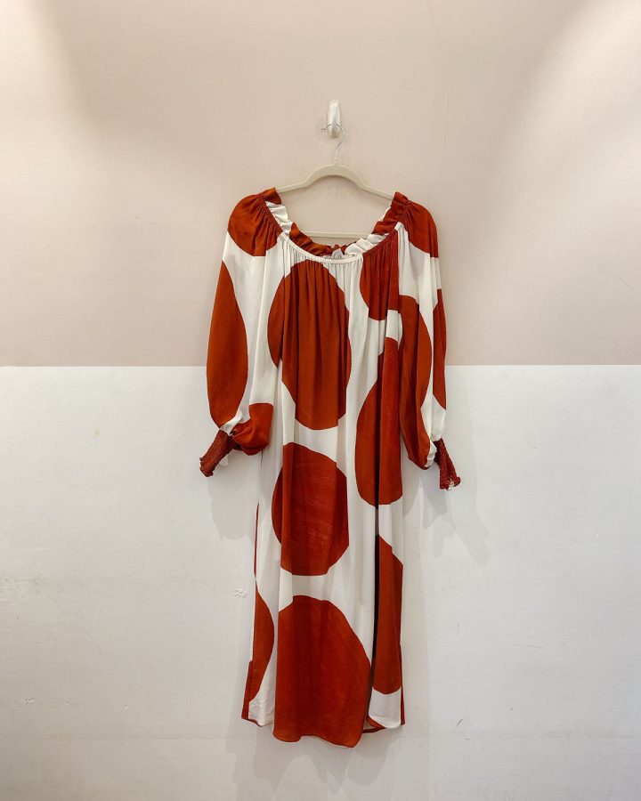 Vestido midi estampado Mapa 38