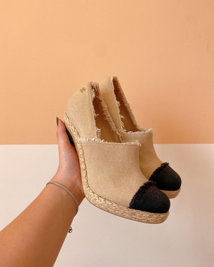 Espadrilhe salto Chanel 38