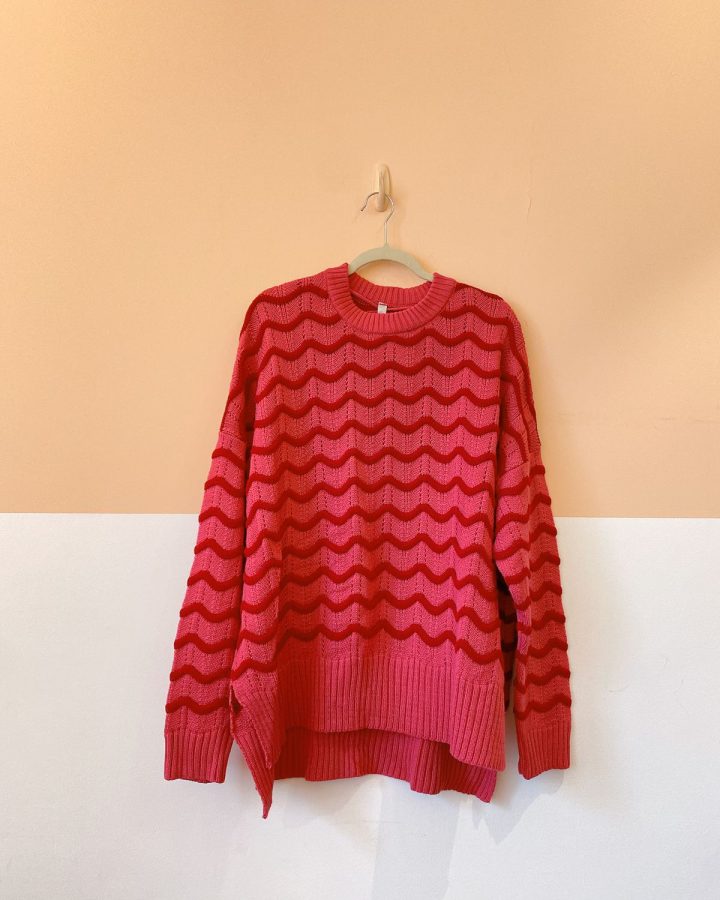 Tricot rosa e vermelho Renner G