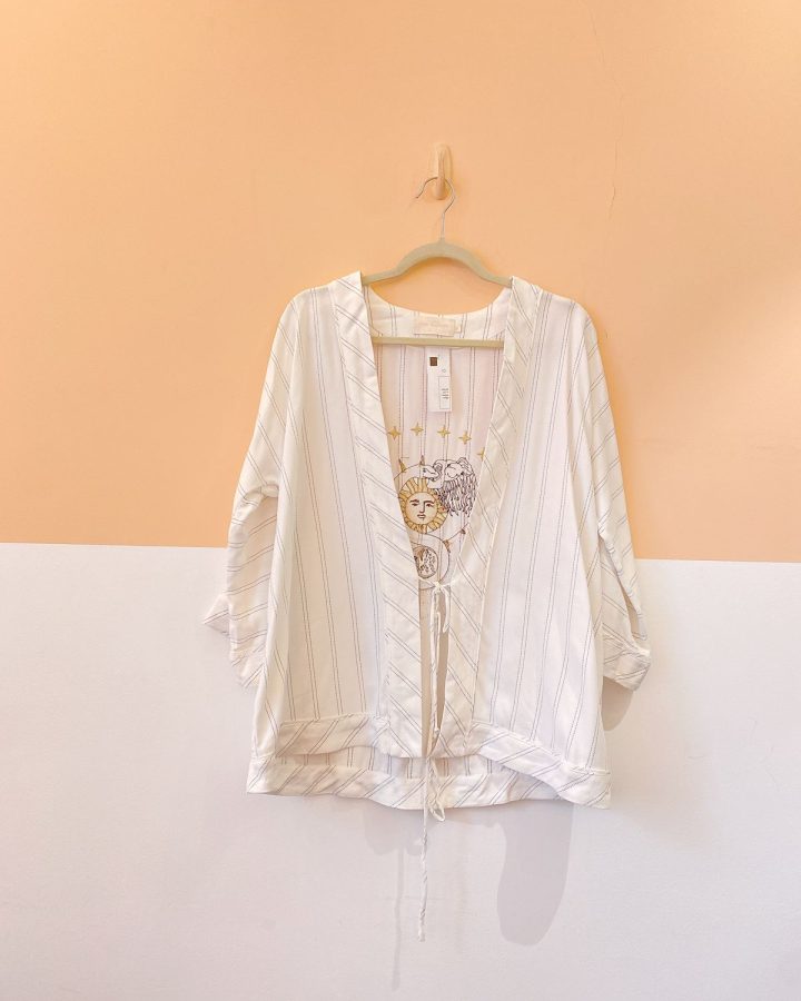 Kimono off listras bordado Cris Barros 36