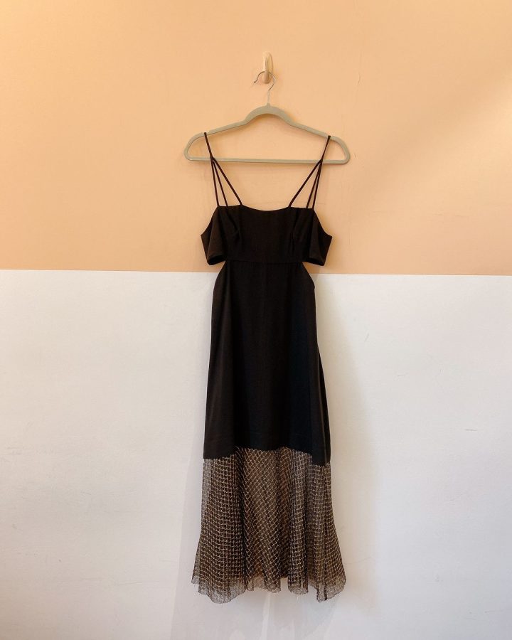 Vestido preto barra Animale 36