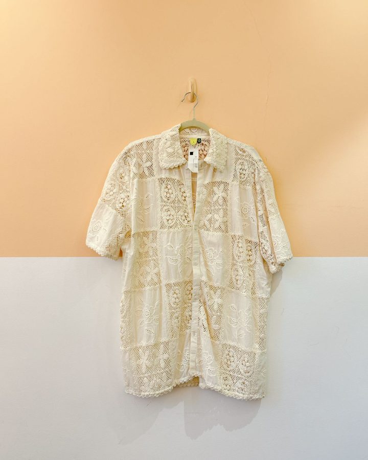 Camisa off bordados Farm M