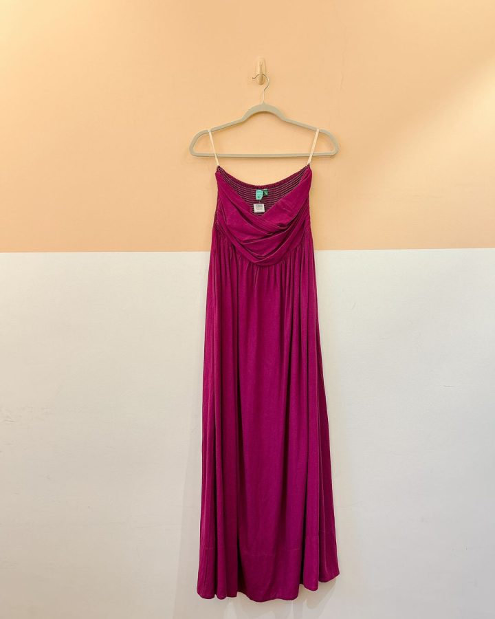 Vestido roxo tomara que caia Farm G