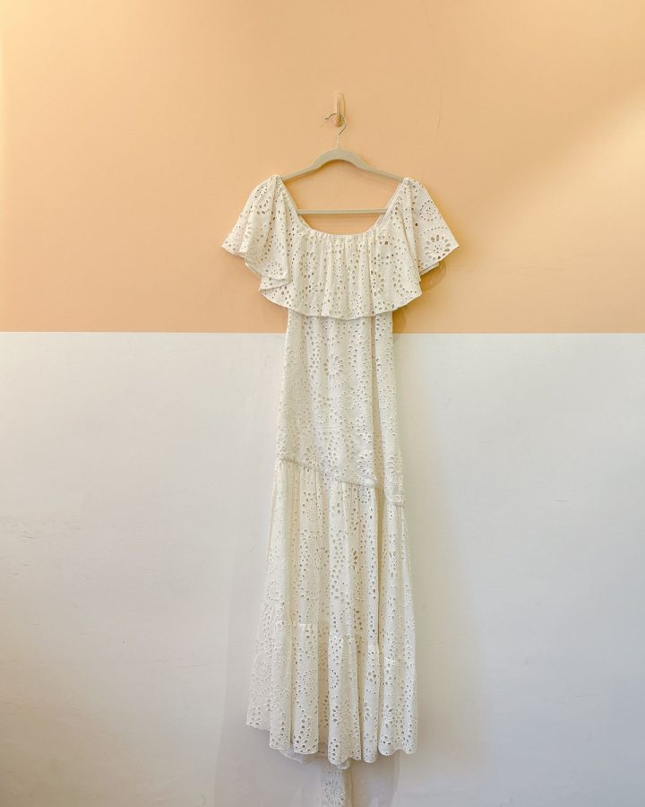 Vestido off laise Mariana Penteado 36