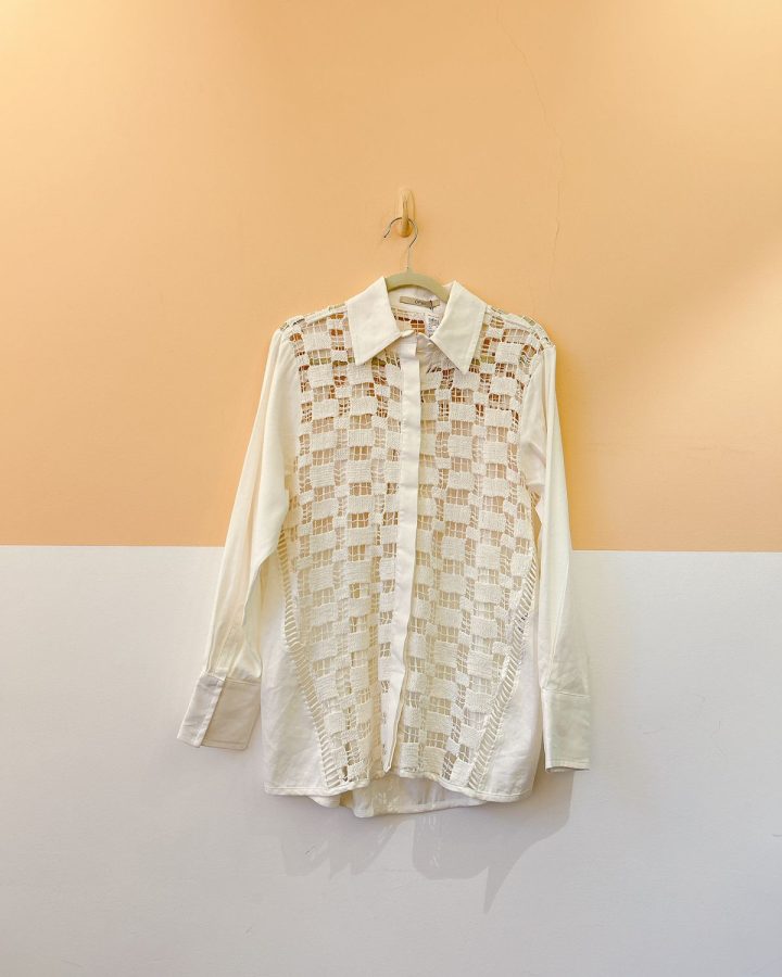 Camisa off renda Open PP