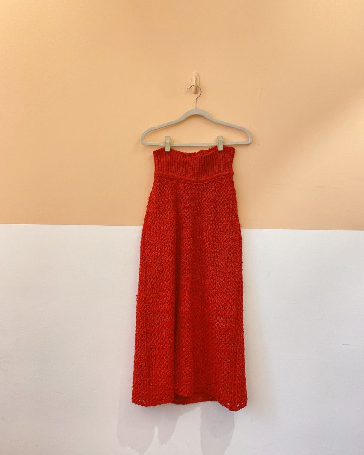 Saia tricot vermelha Paula Raia P