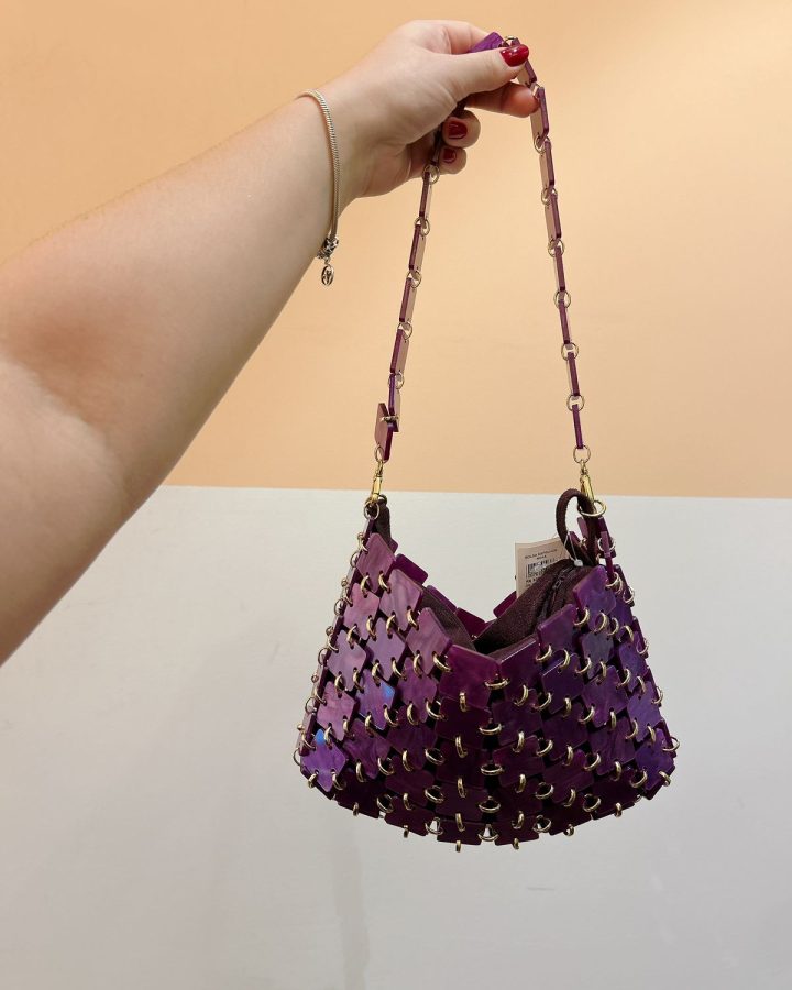 Bolsa espelhos roxa Azulli