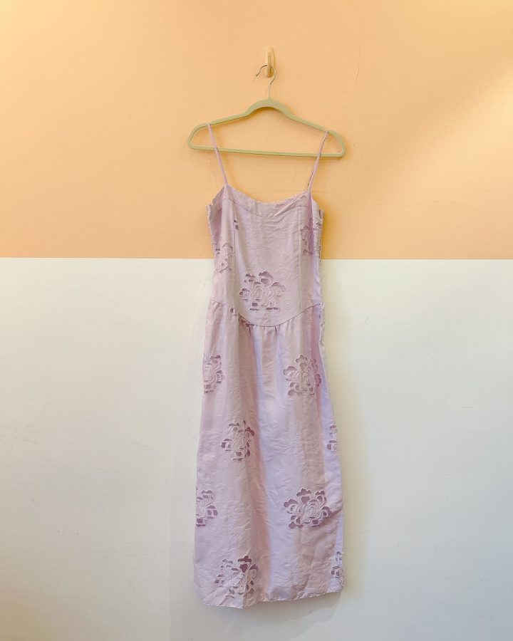 Vestido liçás rendas flores Cris Barros 36
