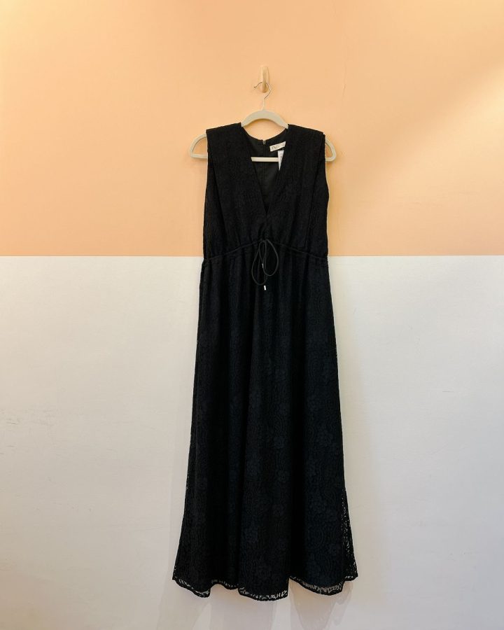 Vestido rendado preto NV PP