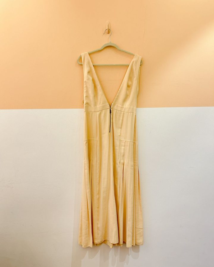 Vestido amarelinho zíper A. Niemeyer 38