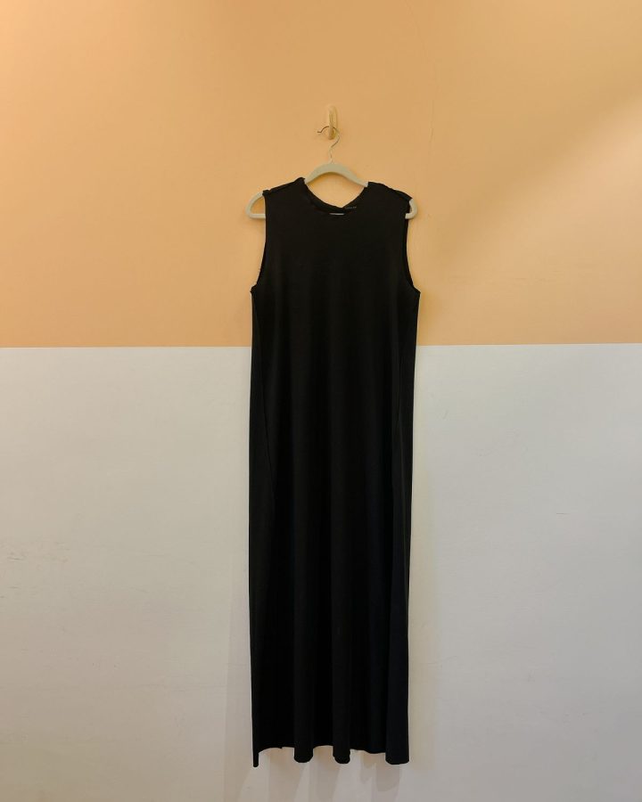 Vestido preto reto fluído Osklen P