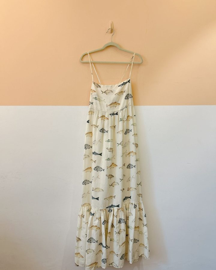 Vestido off peixes Emi P