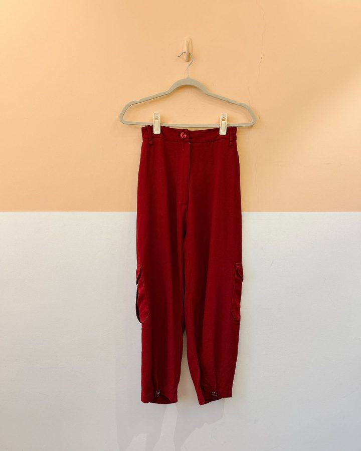 Calça vinho bolsos NV PP