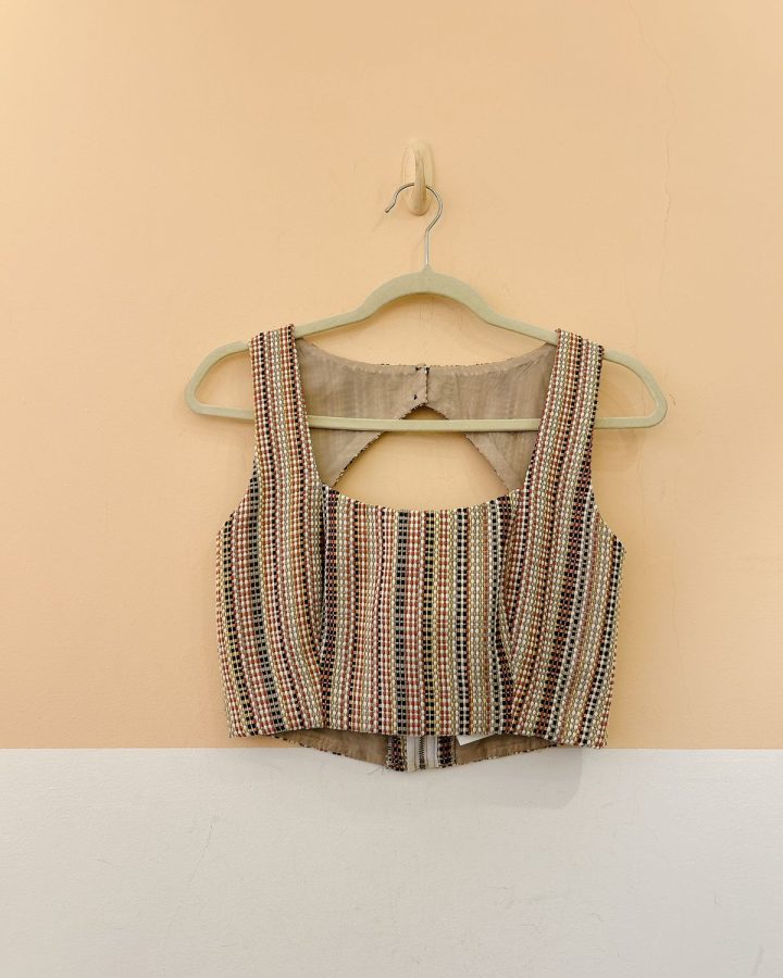 Conjunto short e top tweed Esmeral PP