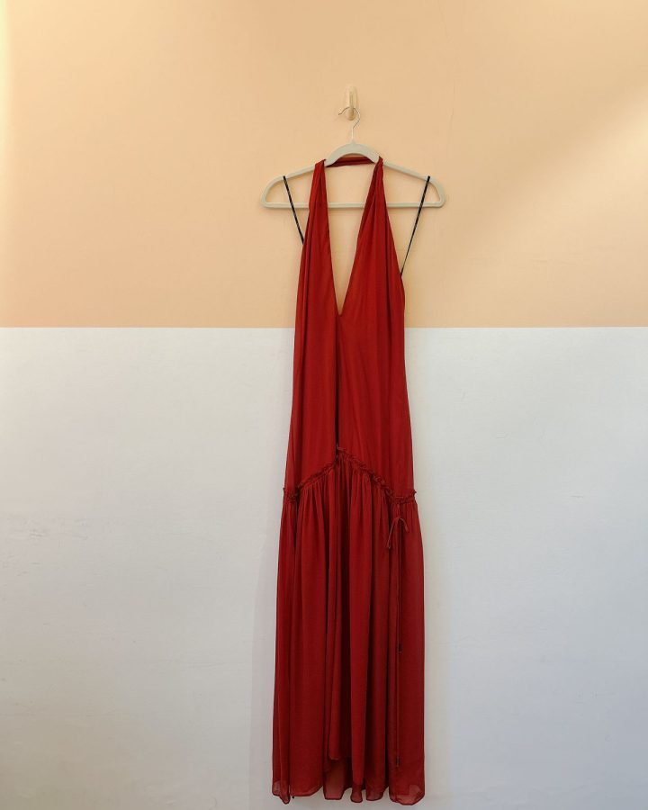 Vestido fluido vermelho Animale P