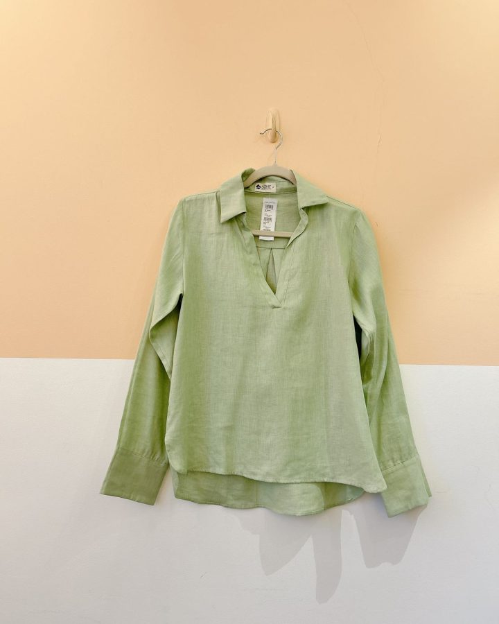 Conjunto verde linho camisa + short Sohe P