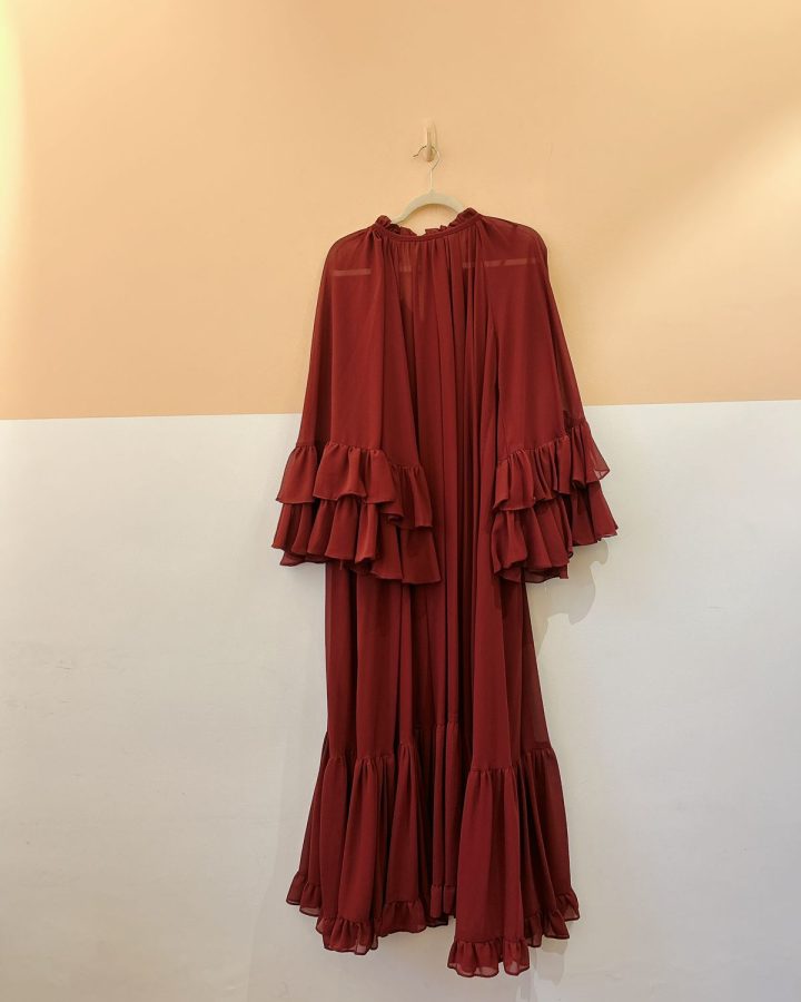 Vestido fluido vinho Kronne P