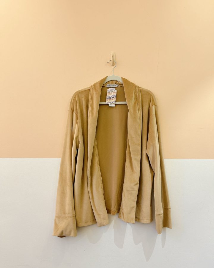 Kimono veludo bege Mist G