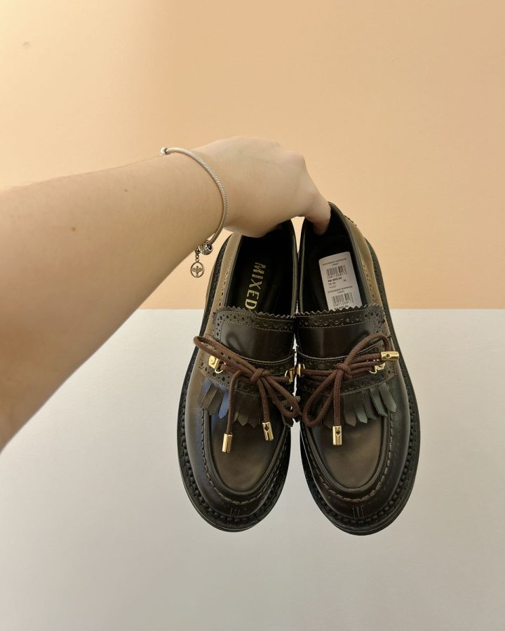 Mocassim marrom laço Mixed 36