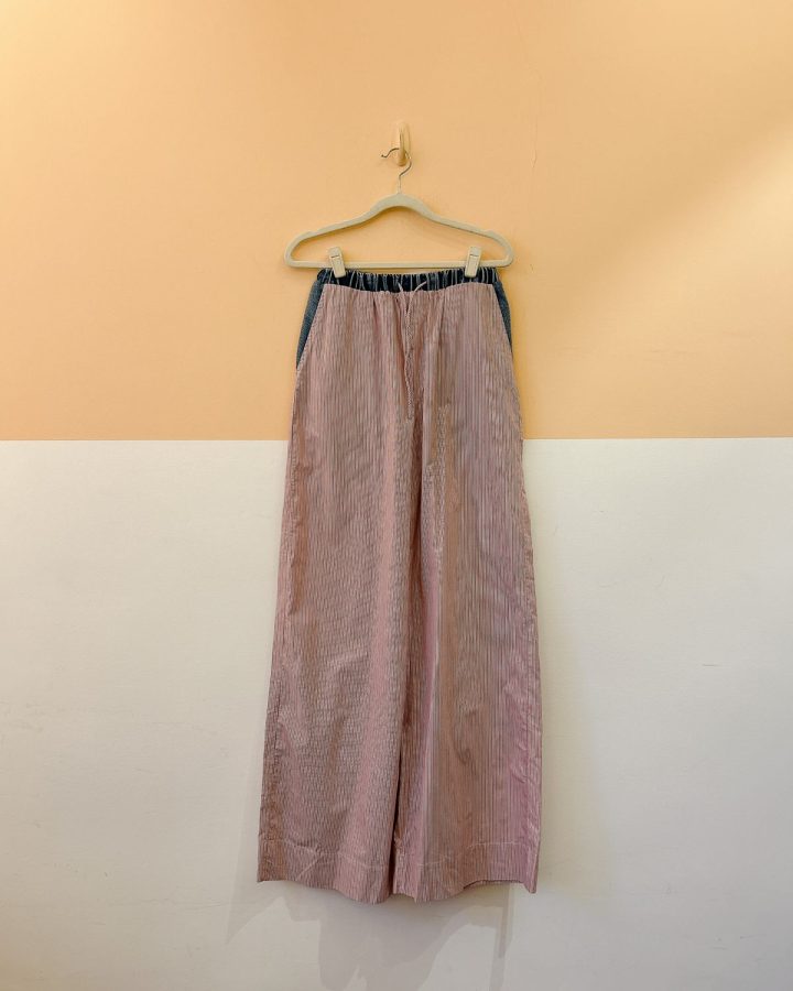 Calça listrada rosa/jeans NV P