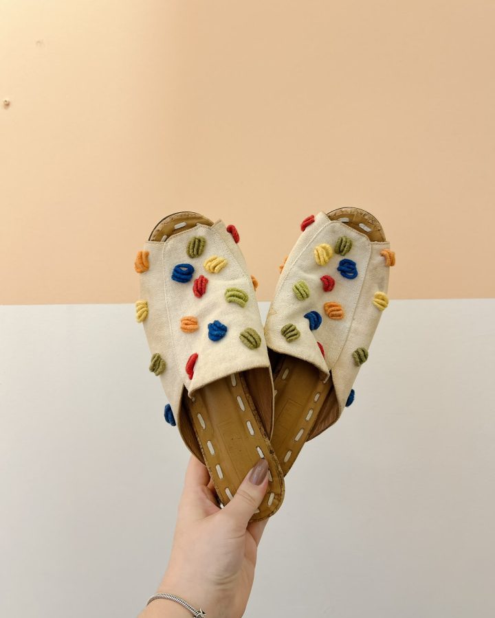 Rasteira bordados Botti 36