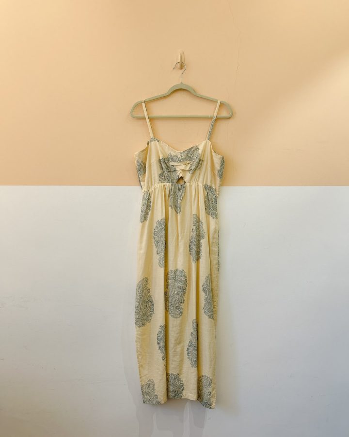 Vestido off estampa azul Maria Filó GG