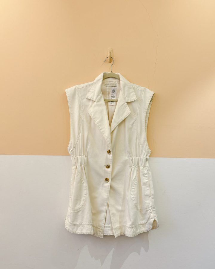 Colete jeans branco Dress To M