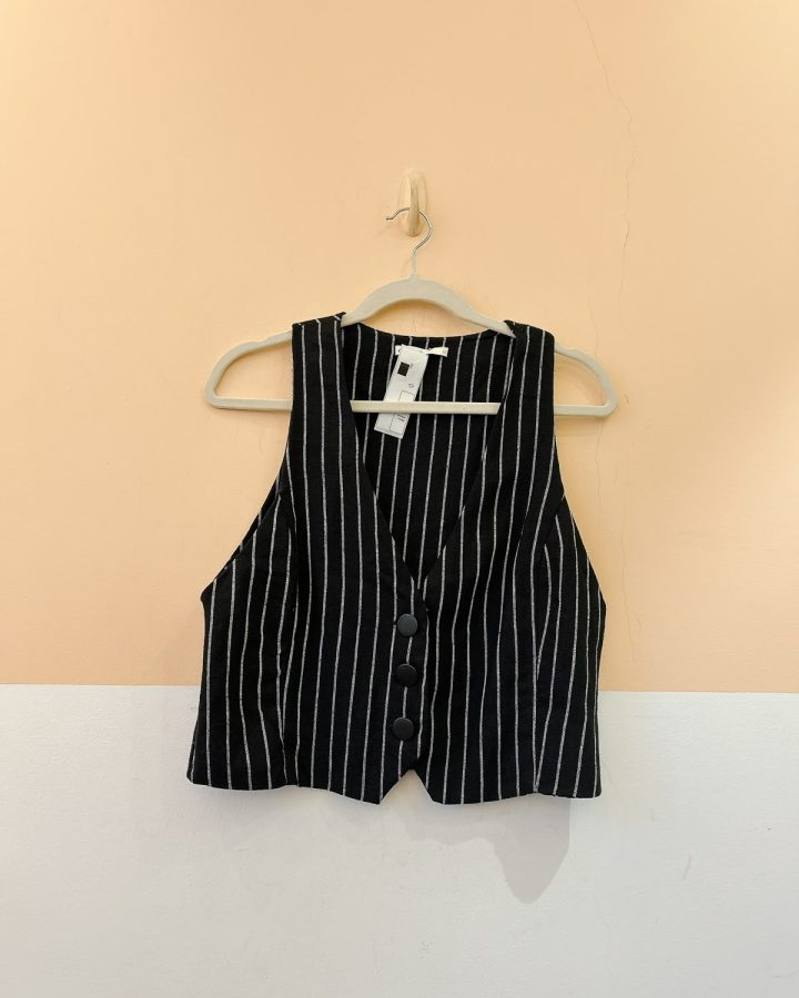 Colete listrado preto Dress To M