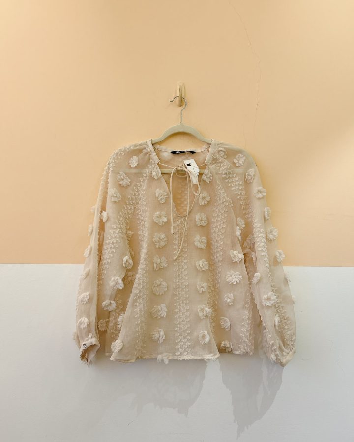 Bata bege transparente Zara PP