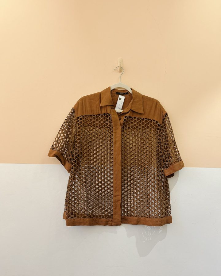 Camisa marrom furadinha Animale P