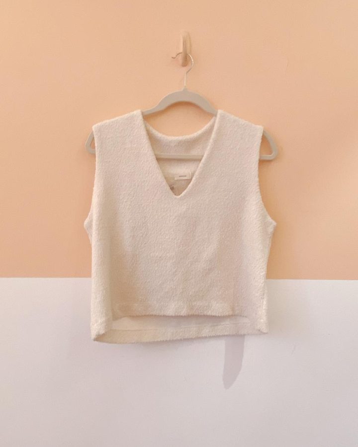 Colete tweed off white Momuá M