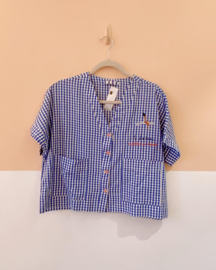 Blusa vichy azul Sardina 40