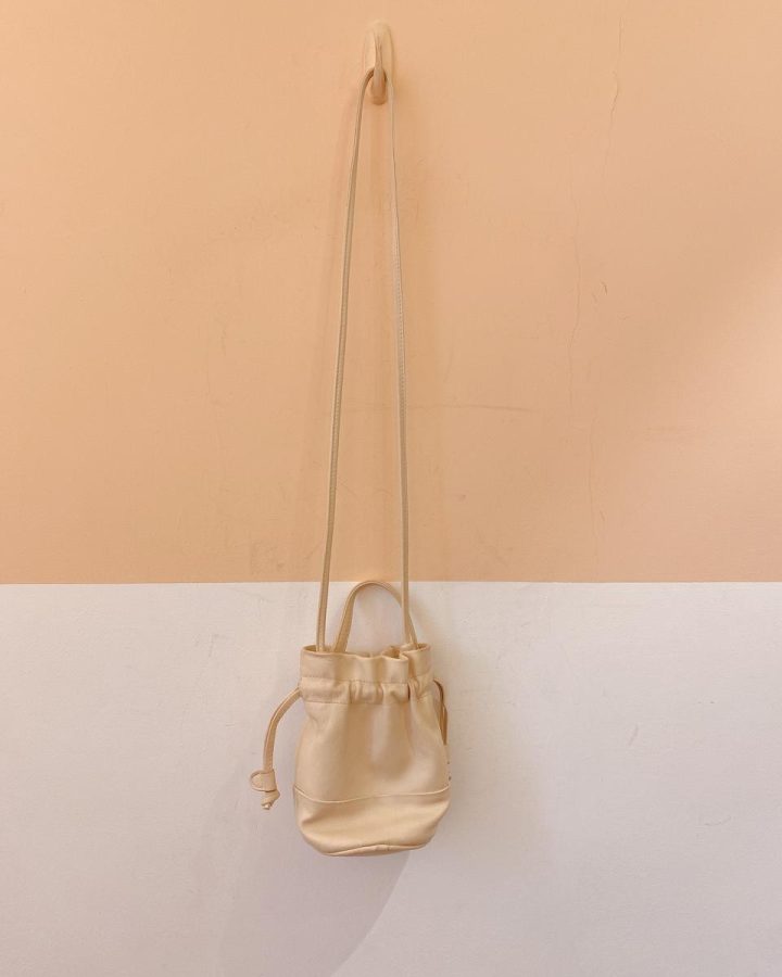 Bolsa couro off white 2 alças mini Id bags