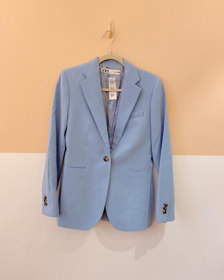 Blazer azul bebê Zara P