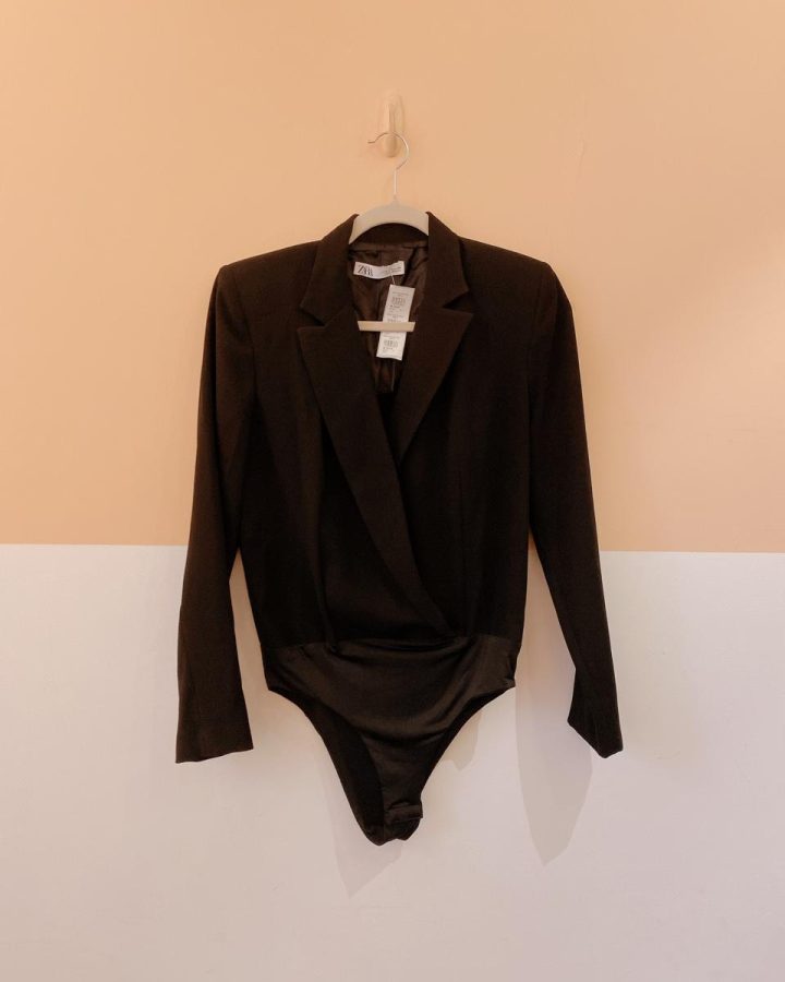 Body alfaiataria preto Zara M