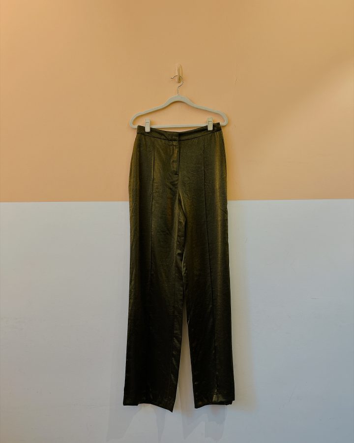 Calça verde brilhos Zara PP