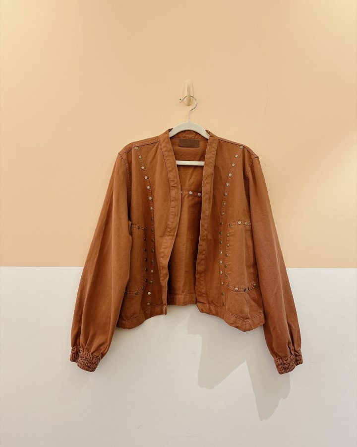 Casaqueto jeans terracota tachas Teti Gio P