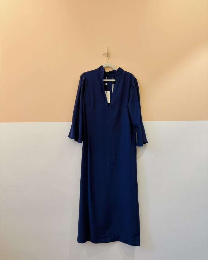 Vestido amplo azul marinho Fernanda Di Biase P