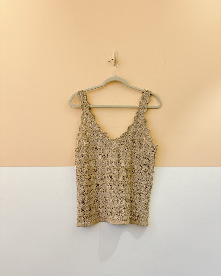 Regata tricot bege Shoulder P