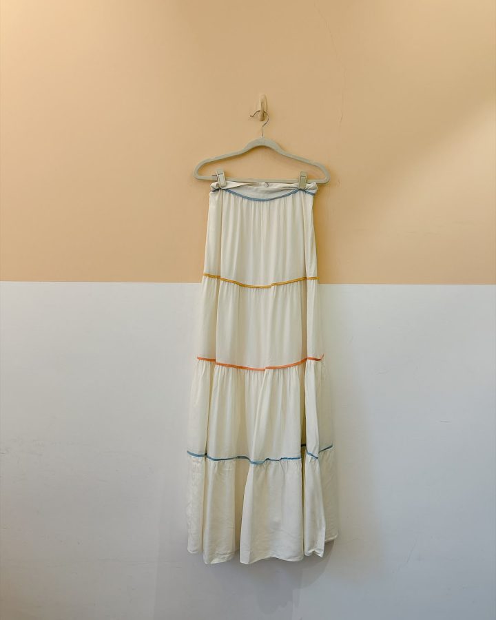 Saia off viés cores Dress To PP
