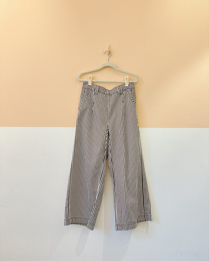 Calça jeans listrada marrom Dress To 38