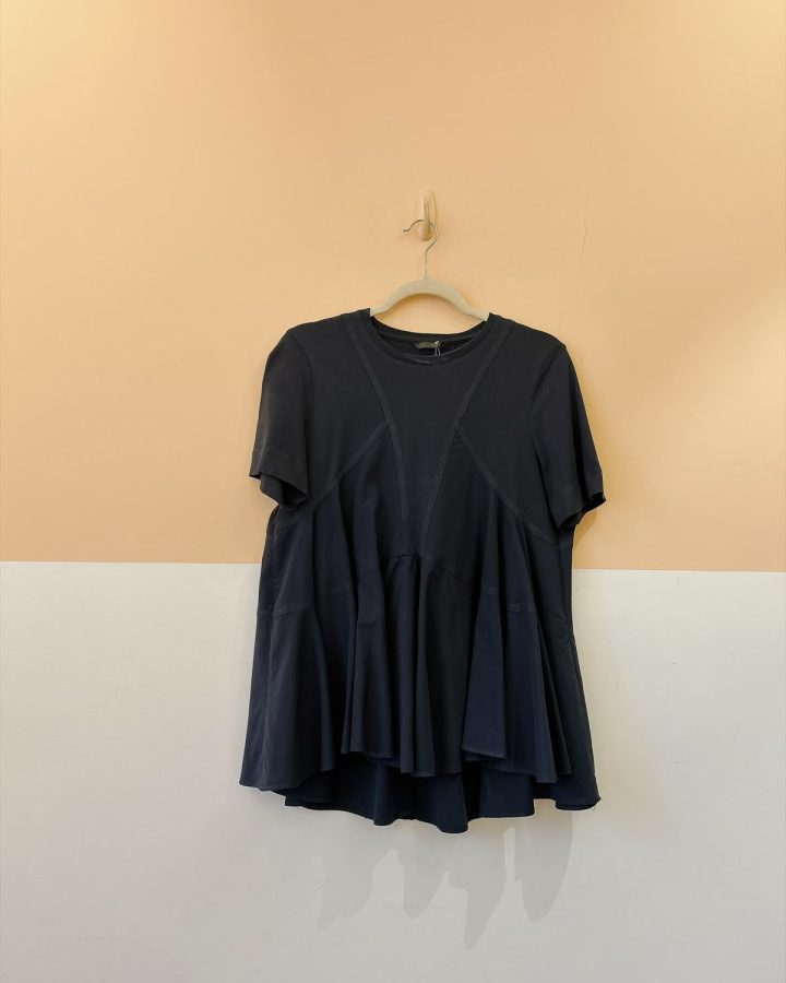 Blusa azul babados Zara M