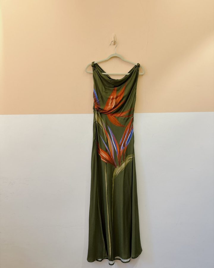 Vestido verde flor Farm P