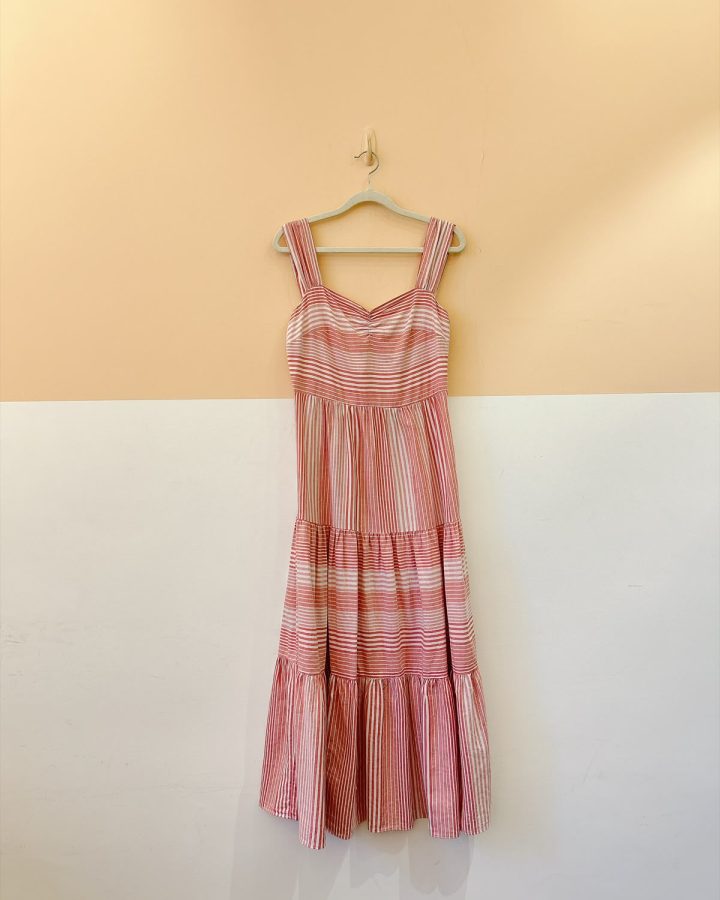 Vestido listrado rosa Renner P