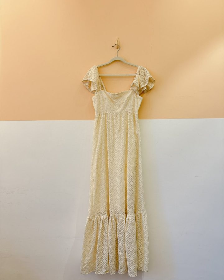 Vestido off renda bordados Dress To P