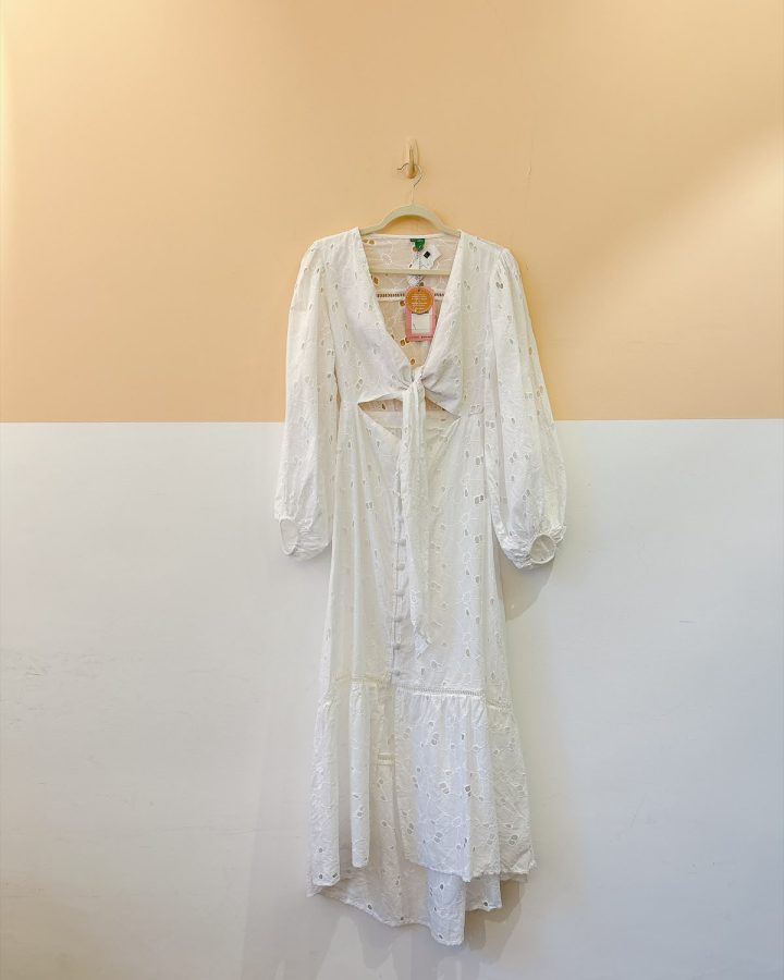 Vestido laise branco Farm P