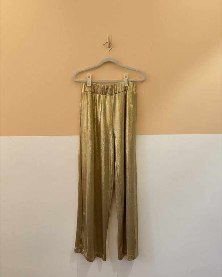 Calça dourada Pura P