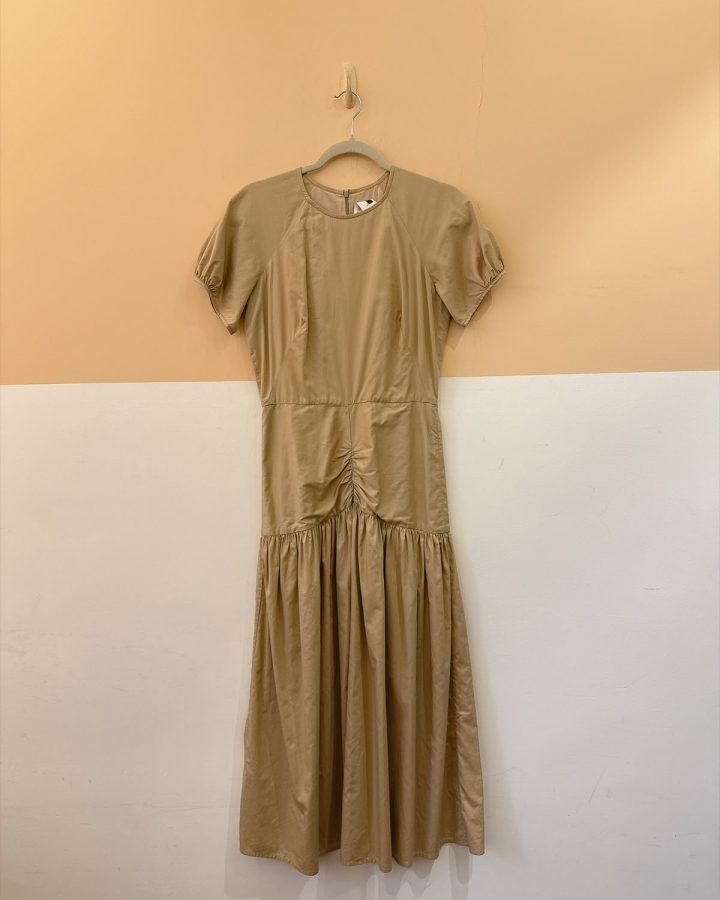 Vestido bege detalhe cintura Andrea Marques 38
