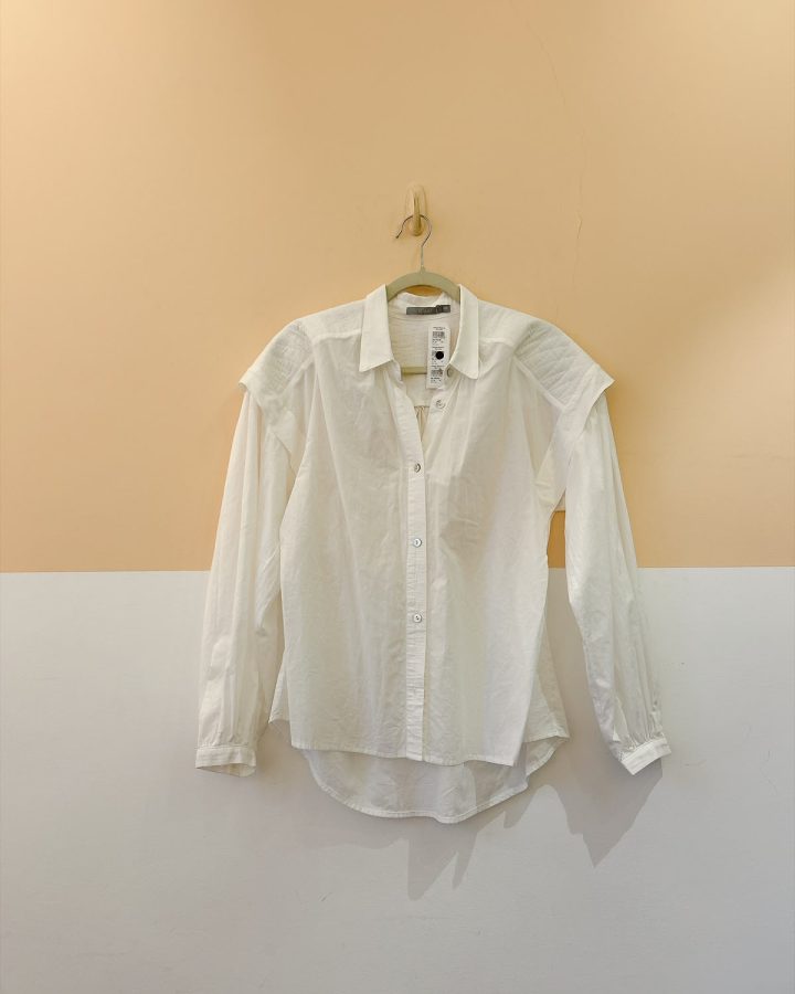 Camisa branca textura Teti Gio PP