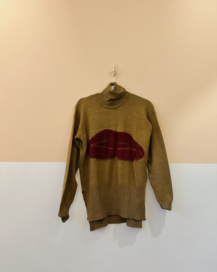 Tricot marrom beijo Open PP